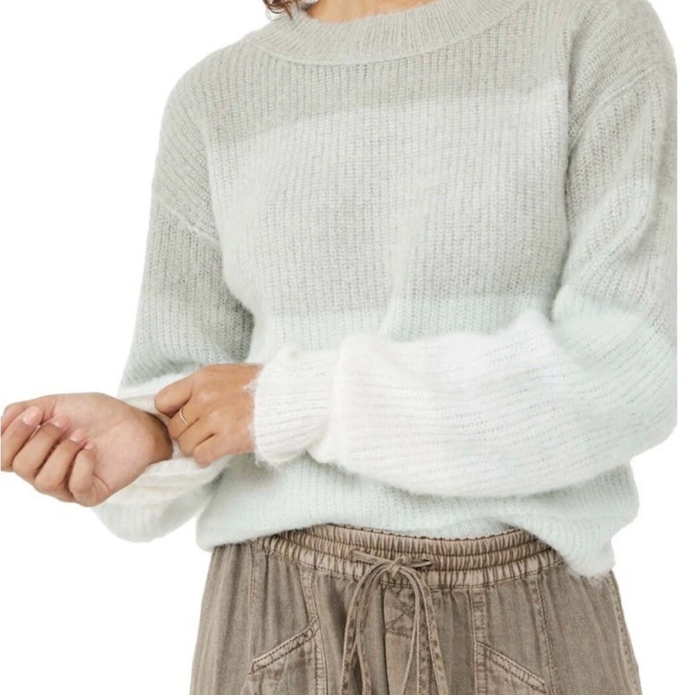 Free People Autumn Sky Pullover in Cloud Color Combo NWT - Size XS
